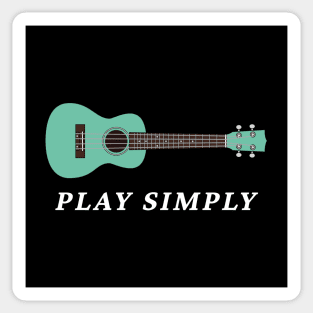 Play Simply Surf Green Ukulele Sticker